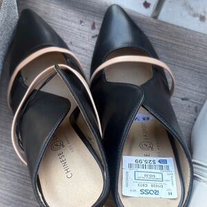 Chinese Laundry Black and Tan Loafers